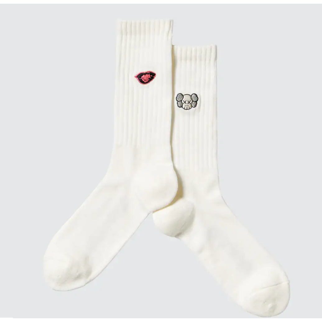 KAWS x Uniqlo Warhol Off White UT Socks