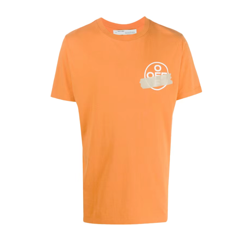 OFF-WHITE Slim Fit Tape Arrows T-shirt Orange/Beige