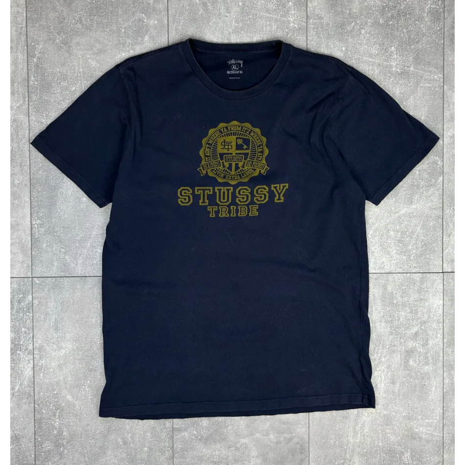 Stussy Big Logo Tribe Navy T-shirt