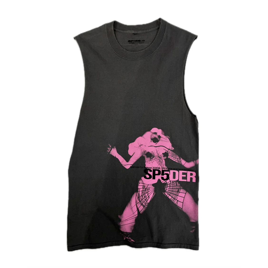 Sp5der Worldwide Tank Top Grey