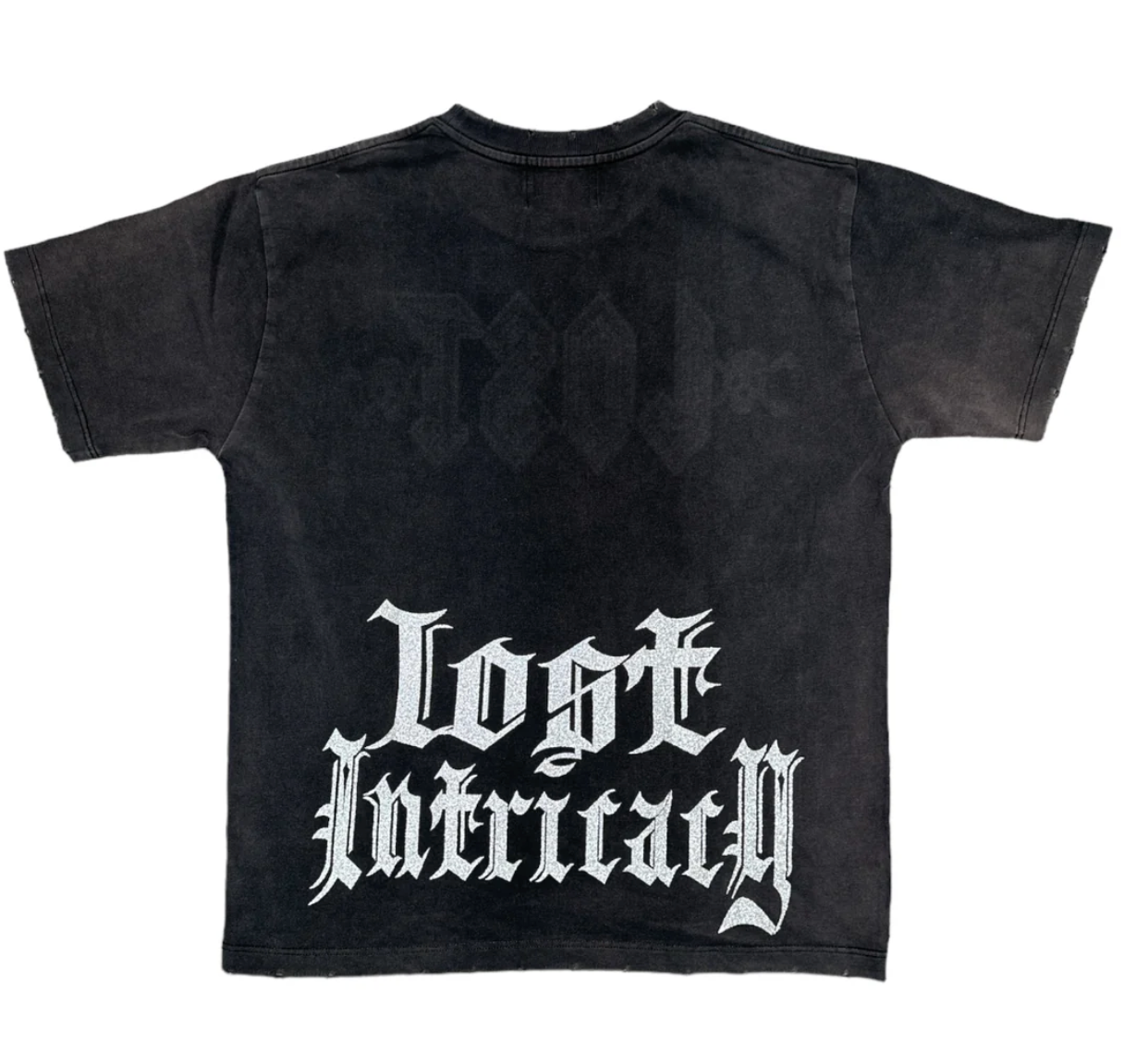 Lost Intricacy "Black Washed" Rhinestone T-Shirt