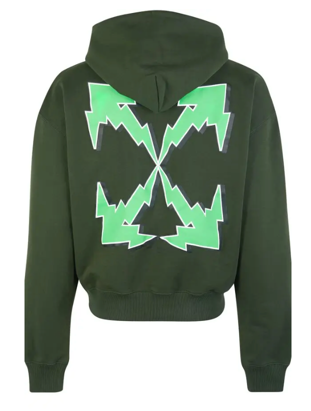 OFF-WHITE  Bolt Arrow Hoodie (Green)