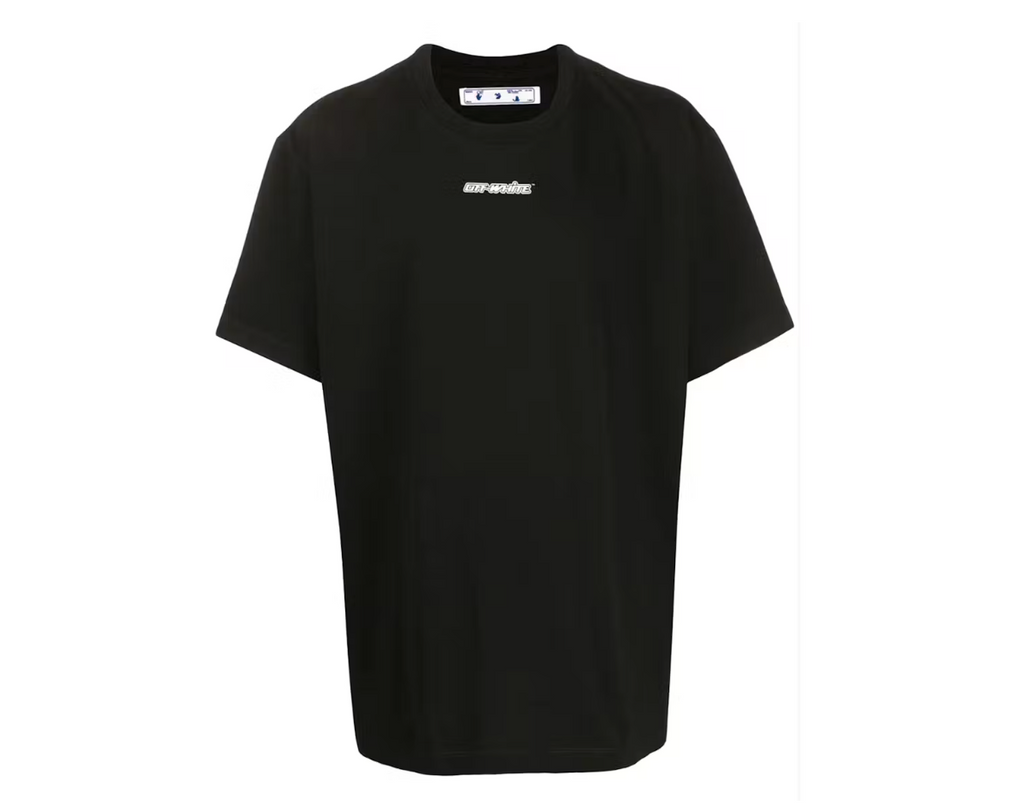 OFF-WHITE Marker Blue Arrows Oversized Tee Black