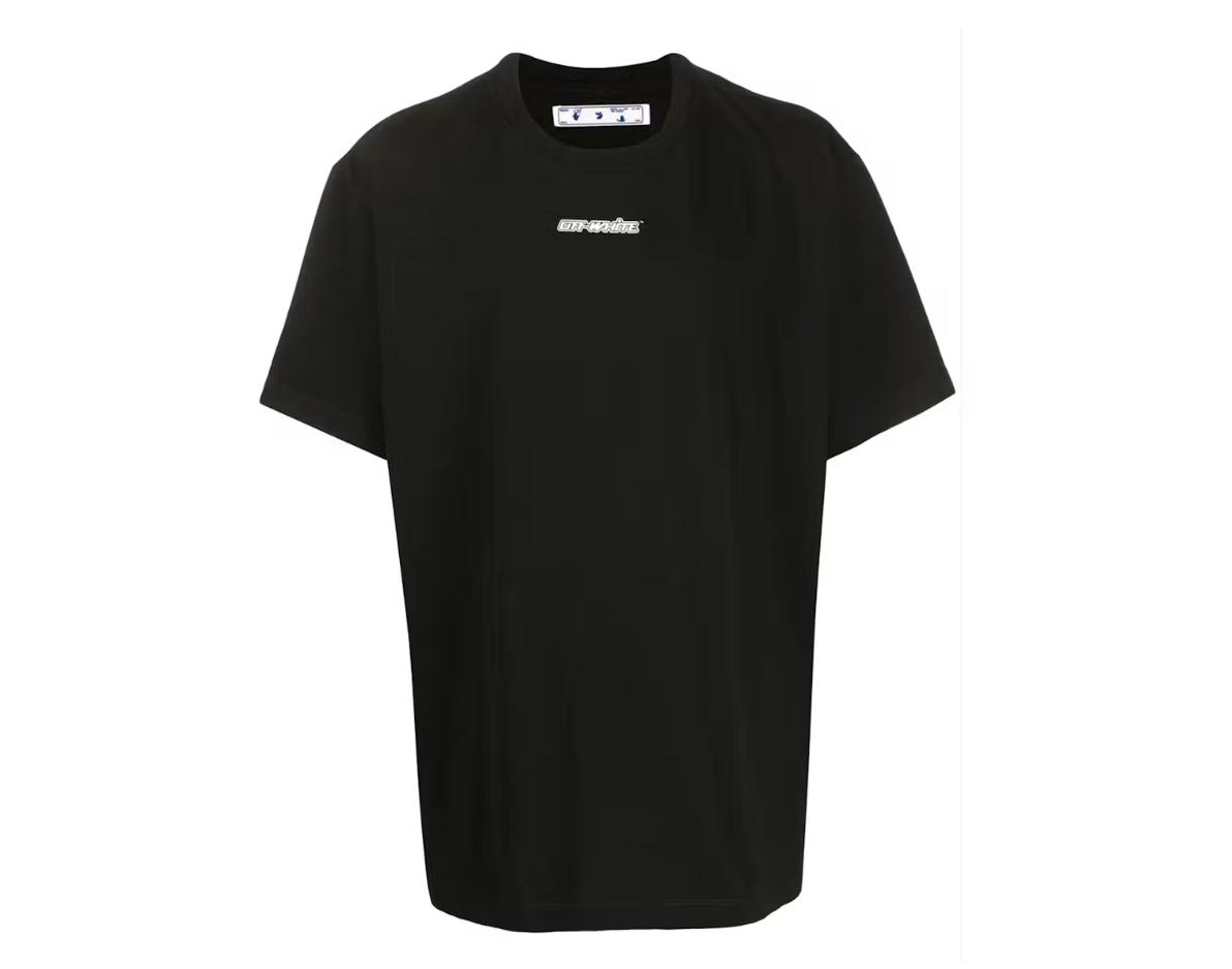 OFF-WHITE Marker Blue Arrows Oversized Tee Black