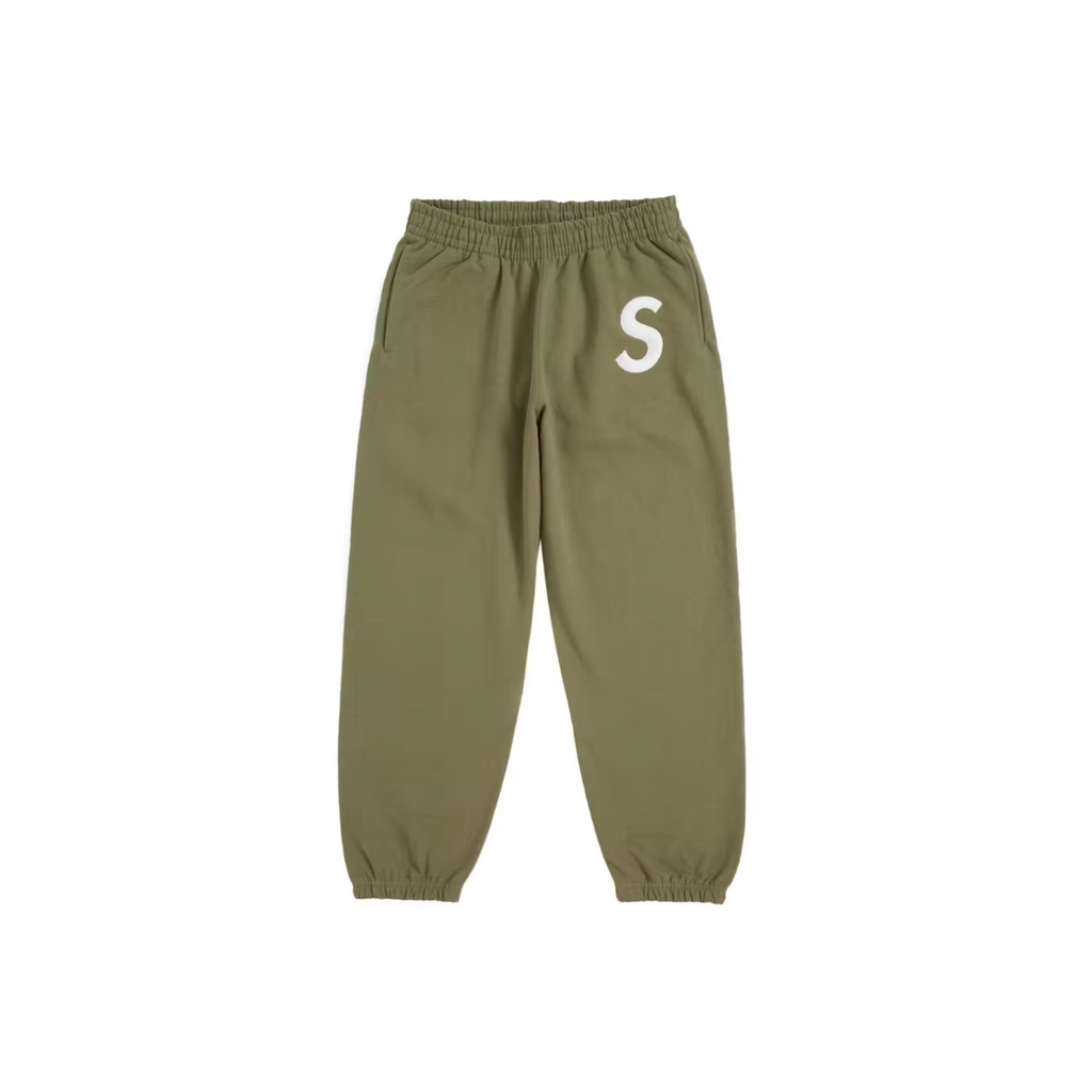 Supreme S Logo Sweatpant (FW24) (Light Olive)