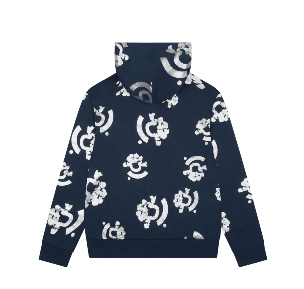 Bstroy Denim Tears Zip Hoodie Blue