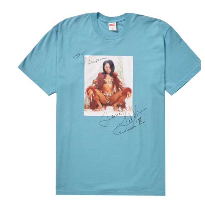 Supreme Lil Kim Tee Slate Blue