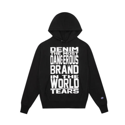 Denim Tears Mission Statement Hoodie Black