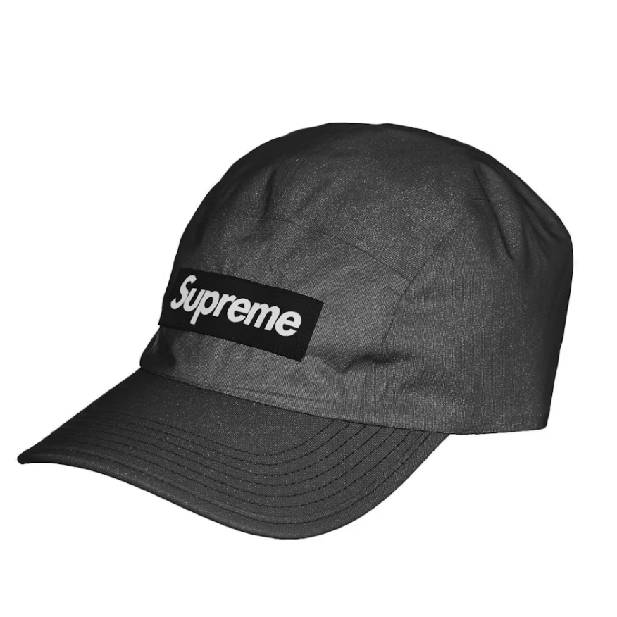 Supreme Reflective Mesh Camp Cap Black