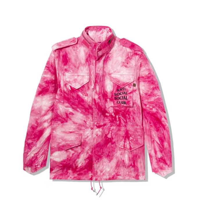 AnAnti Social Social Club Alpha Industries x ASSC M-65 Jacket Tie Dye Pink