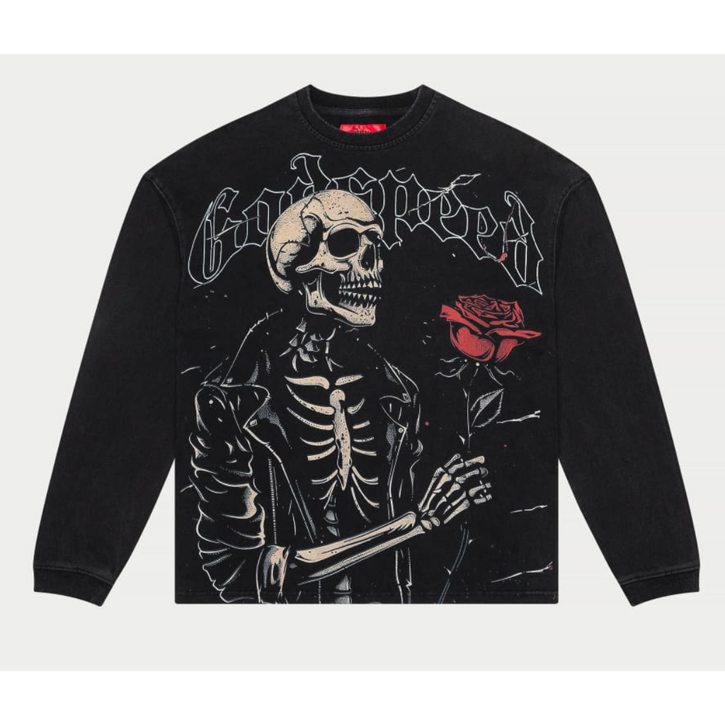 Godspeed Valentine Long Sleeve (Black Wash)