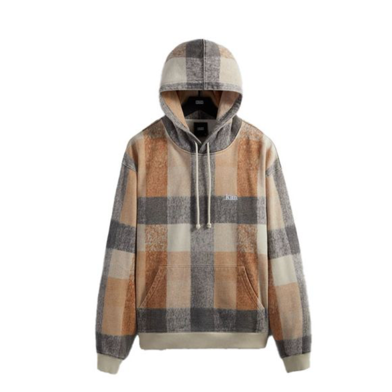 Kith Plaid Williams III Hoodie "Desert"