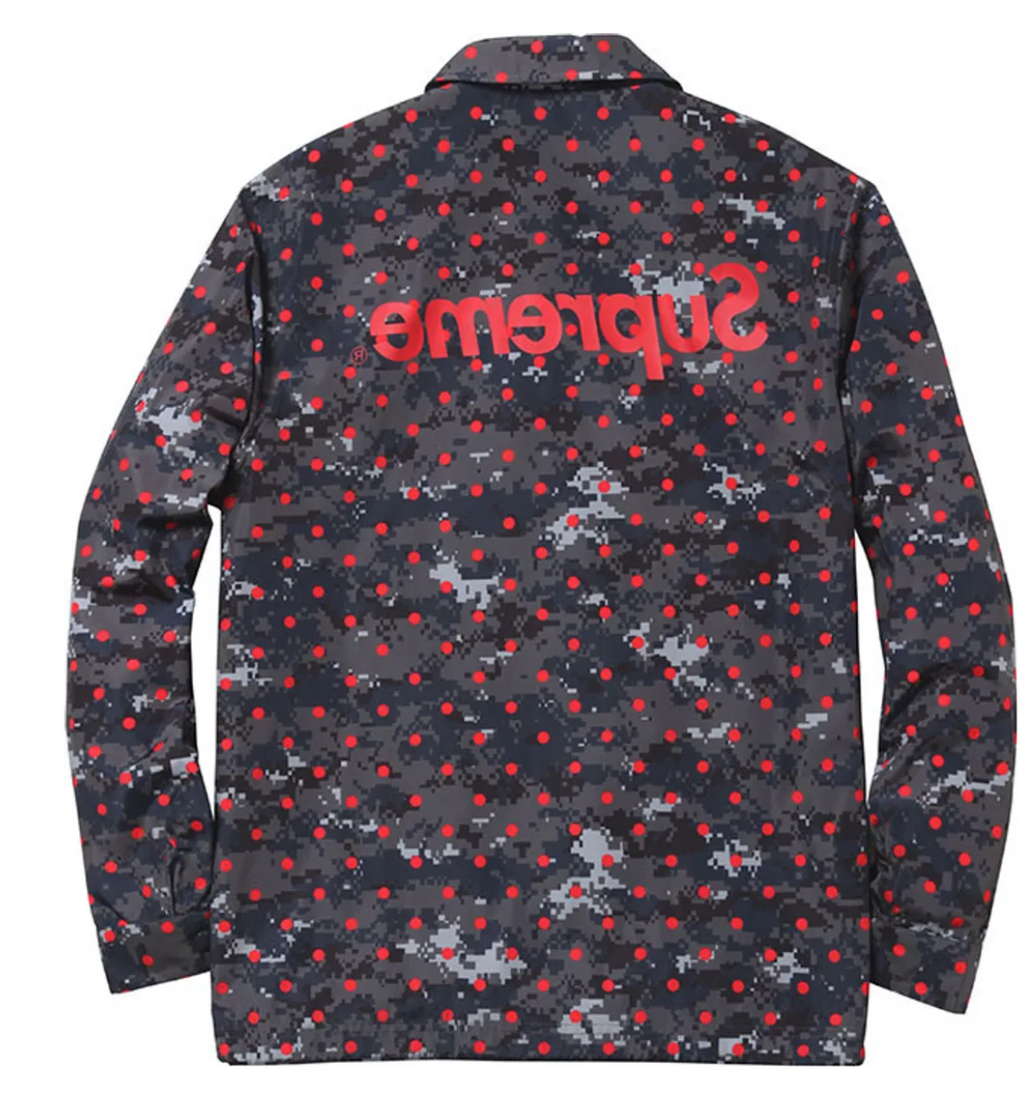 Supreme x Comme des Garcons Digi Camo Coach Jacket Black