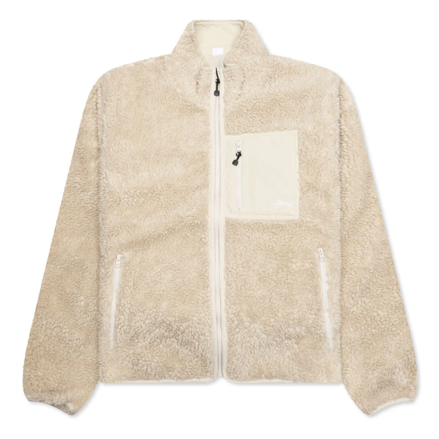 Stussy Sherpa Reversible Jacket Natural