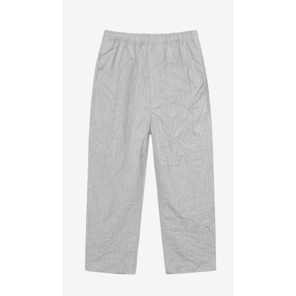 Stussy Beach Pant Wrinkled Stripe Grey