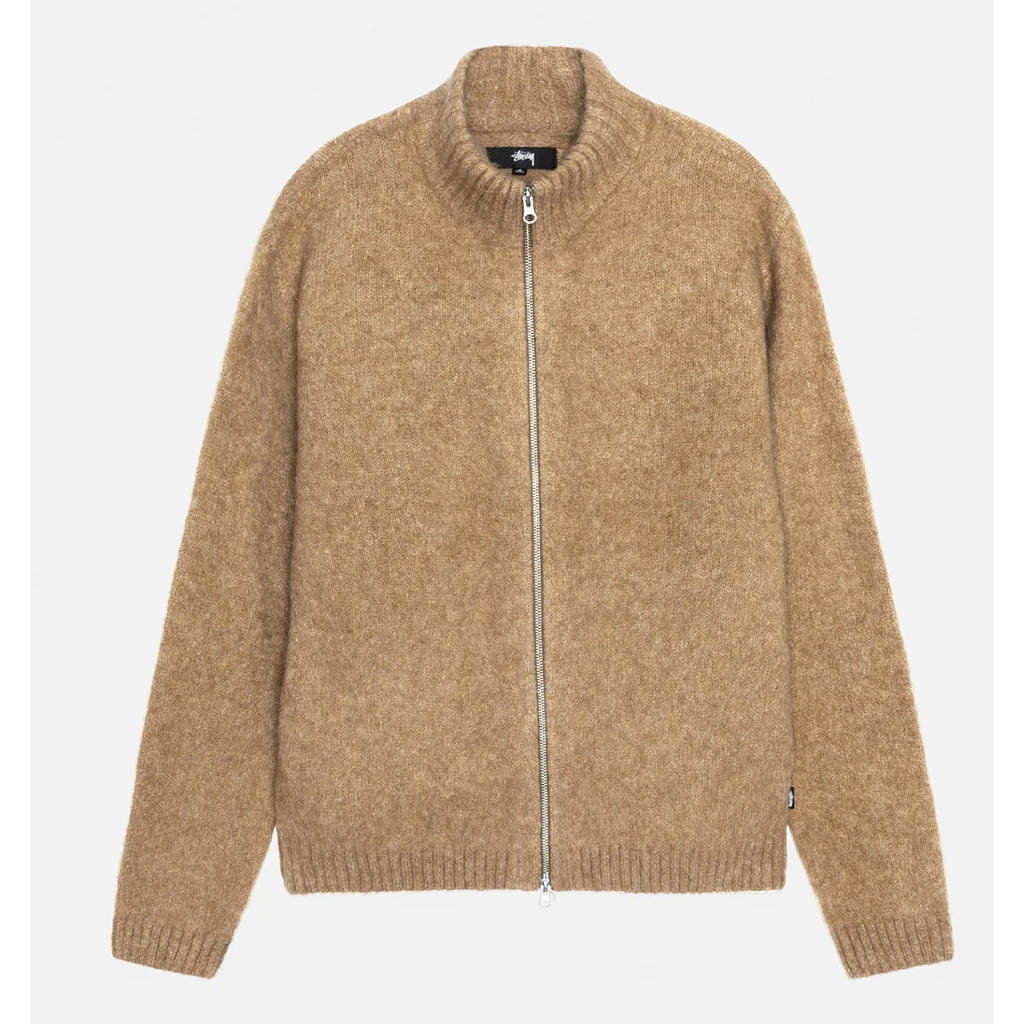 Stussy Full Zip Brushed Merino Sweater