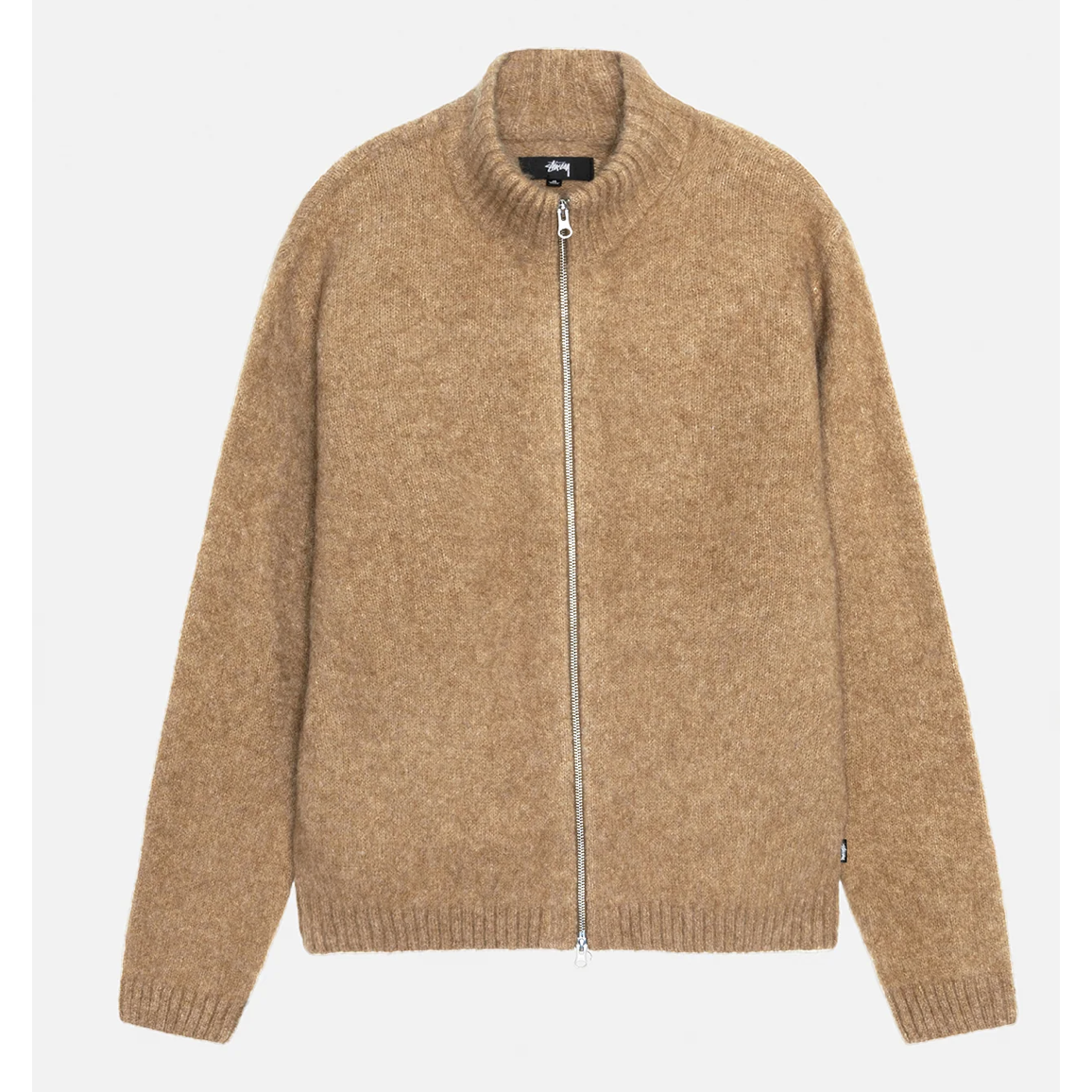 Stussy Full Zip Brushed Merino Sweater