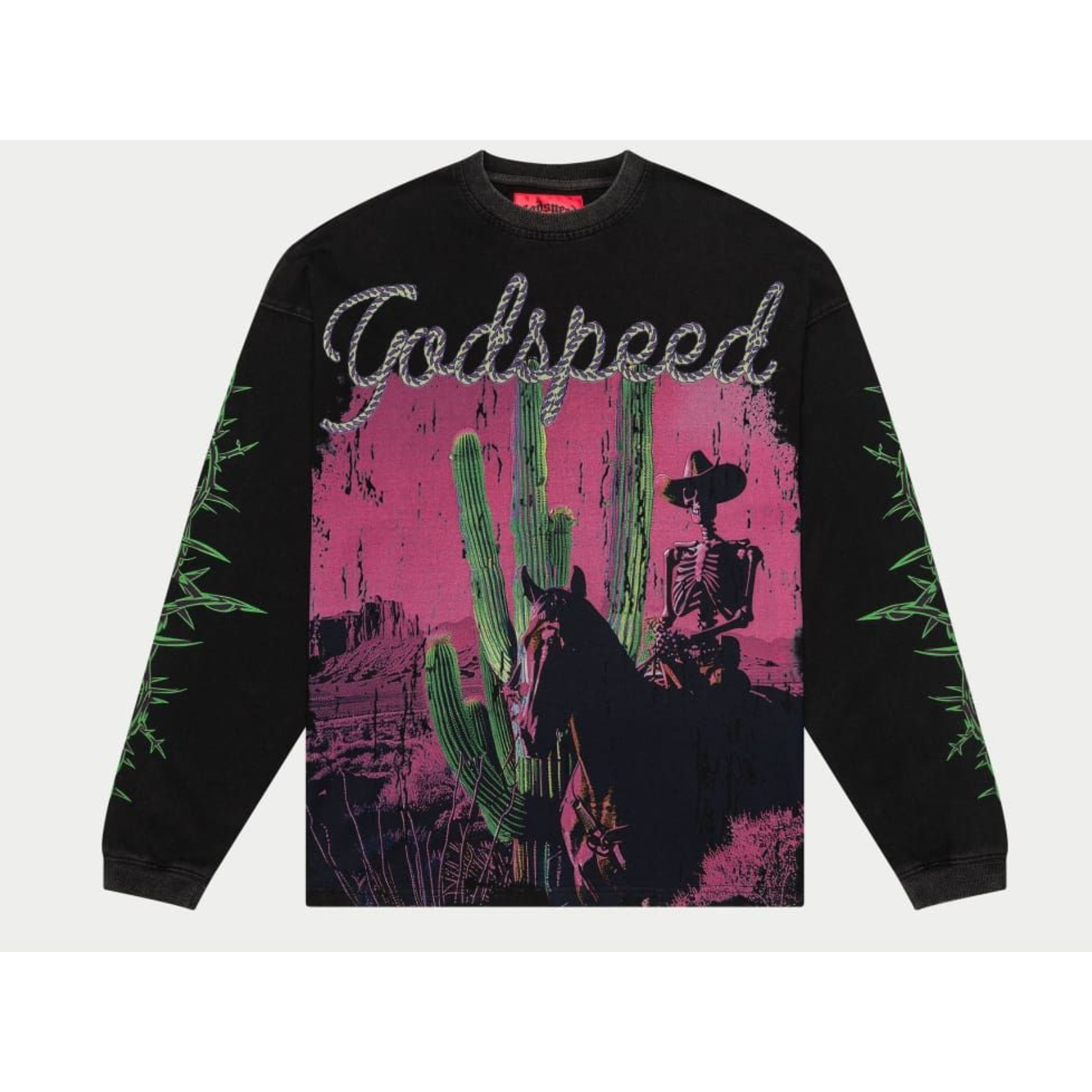 Godspeed Westworld long sleeve T-shirt (Black Wash)