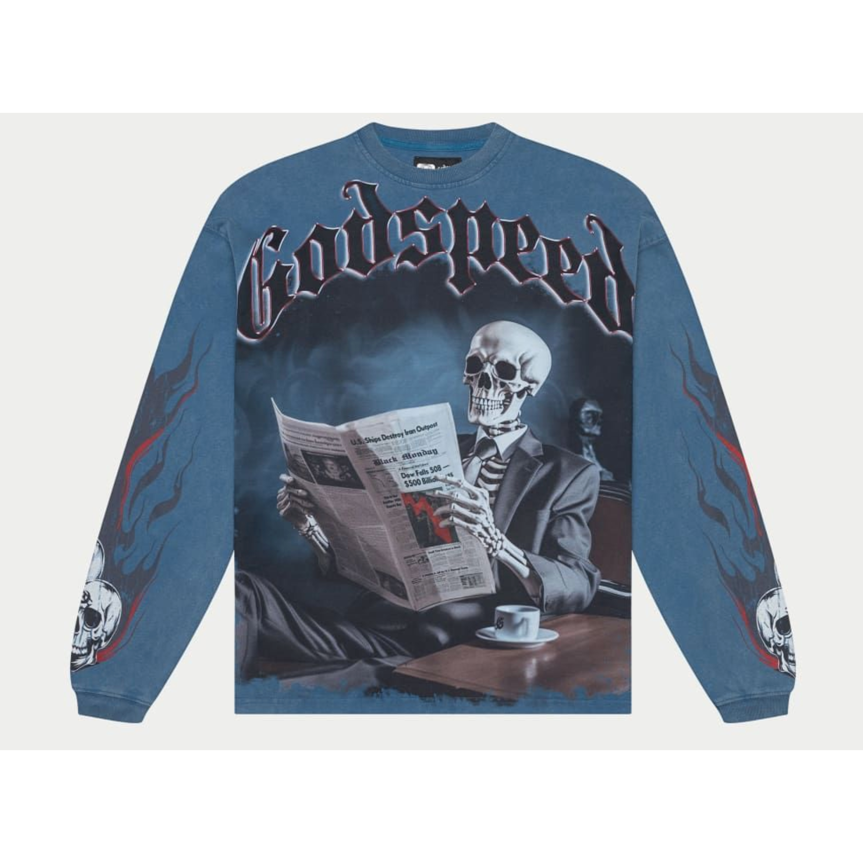 Godspeed Black Monday LS T-Shirt (True Blue)