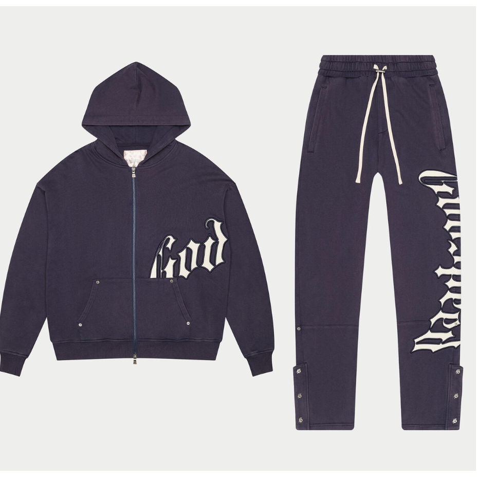 Godspeed OG Logo Sweatsuit V2 (Navy Washed)