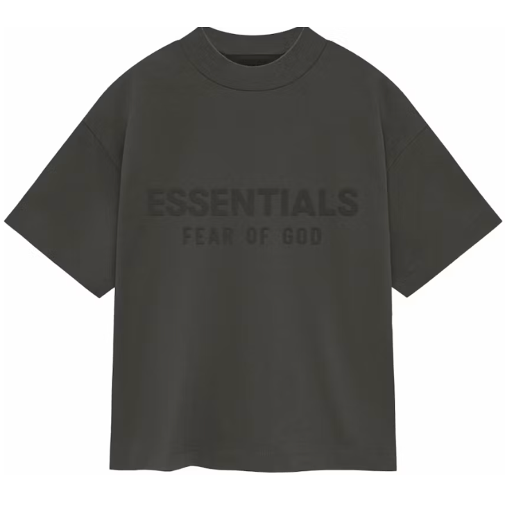 Fear of God Essentials Kids T-shirt Dark Off Black