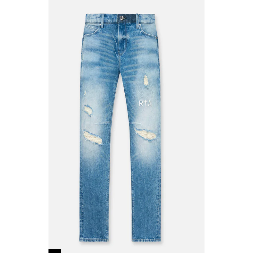 RTA Clayton Skinny Jean (Ripped Medium Blue)