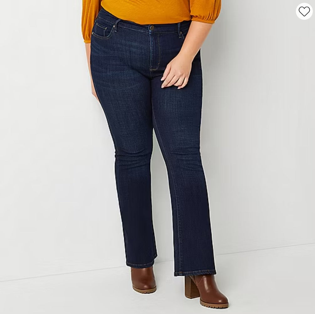 a.n.a Women's High-Rise Flare Leg Fitted hip & Thigh jeans