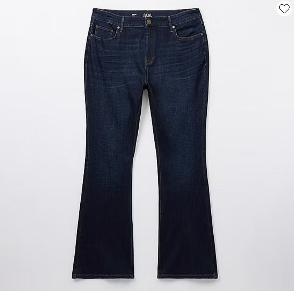 a.n.a Women's High-Rise Flare Leg Fitted hip & Thigh jeans