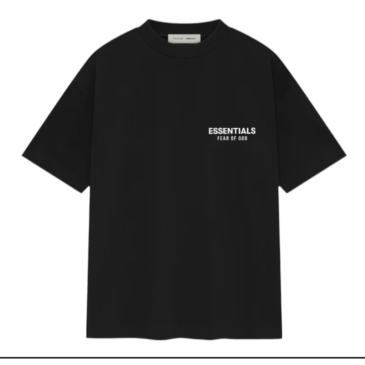 Fear of God Essentials Classic Short Sleeve Tee SS25 (Jet Black)
