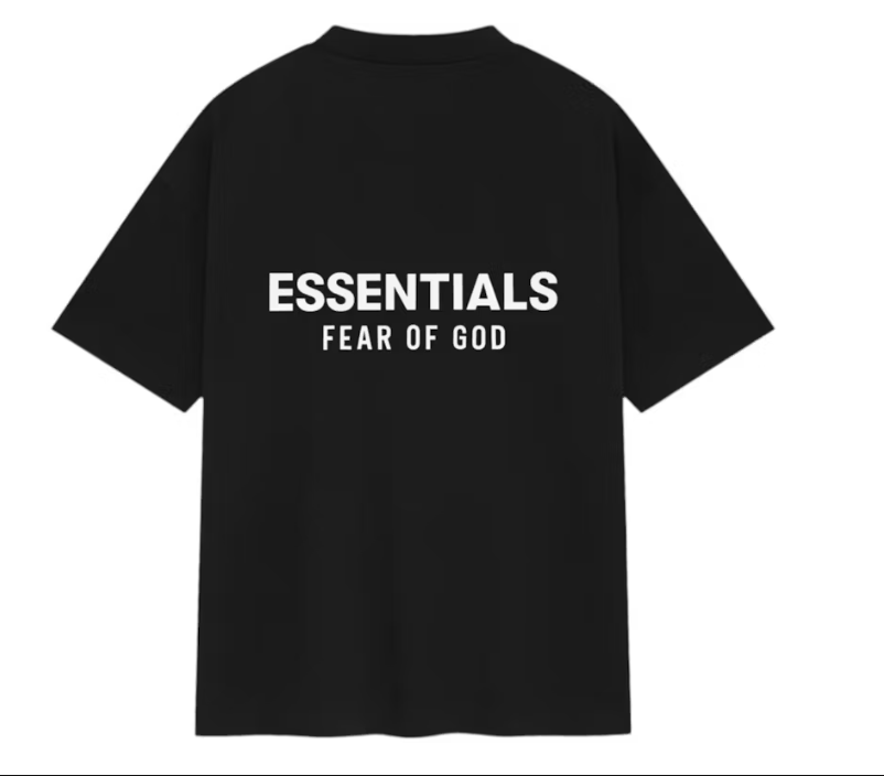 Fear of God Essentials Classic Short Sleeve Tee SS25 (Jet Black)