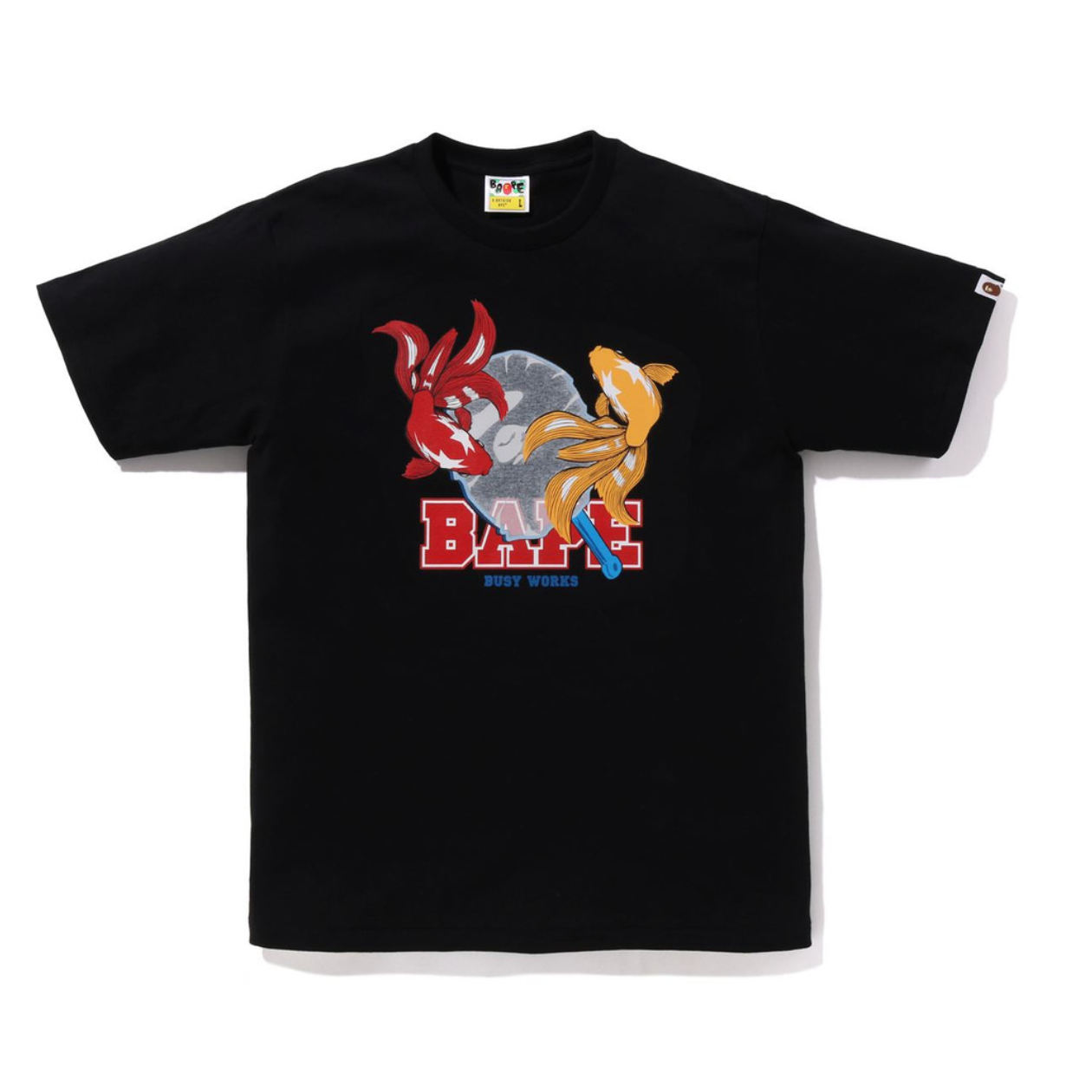BAPE GoldFish Busy Works Tee (Black)