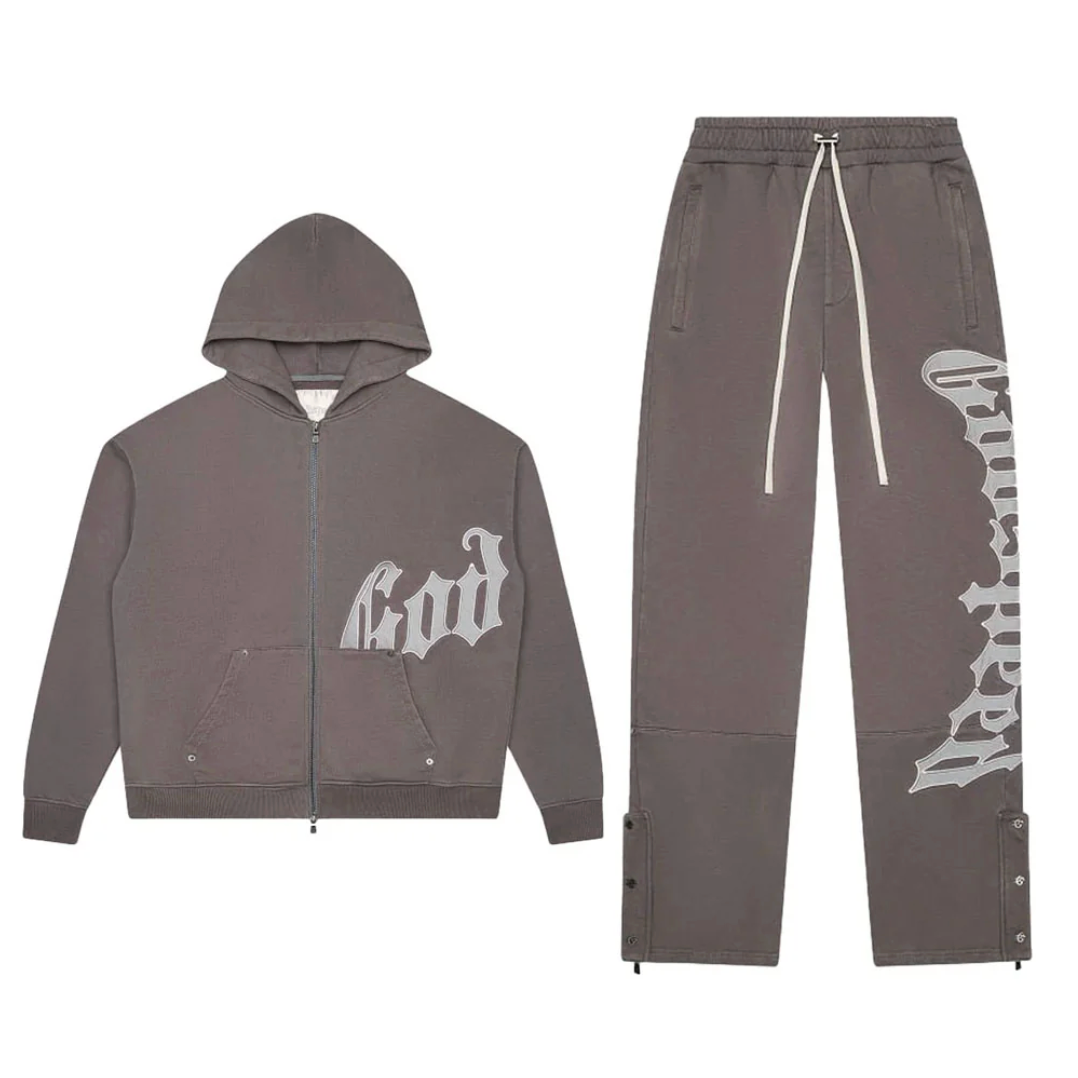 GODSPEED OG Logo Sweatsuit V2 (Stone Grey)