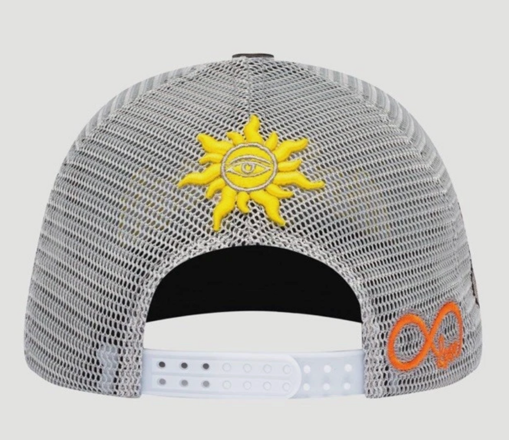 Godspeed Forever Trucker Hat (Grey/Yellow)