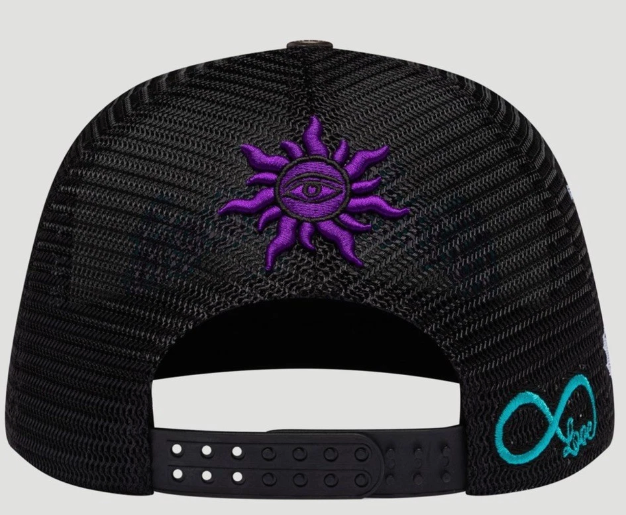 Godspeed Forever Trucker Hat (White/Black/Purple)