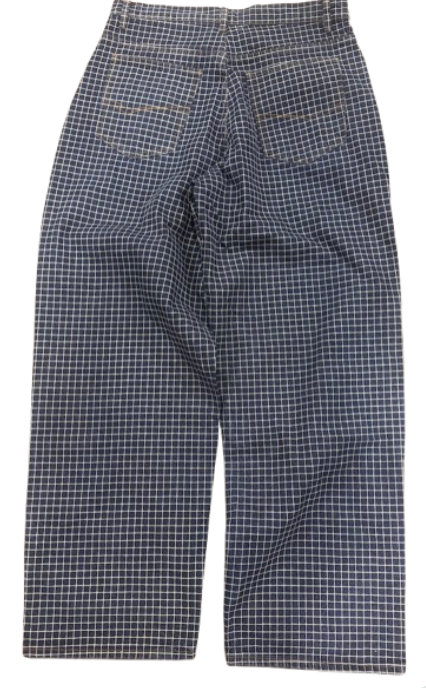 Plaid Raspberry Hills Pants (Navy)