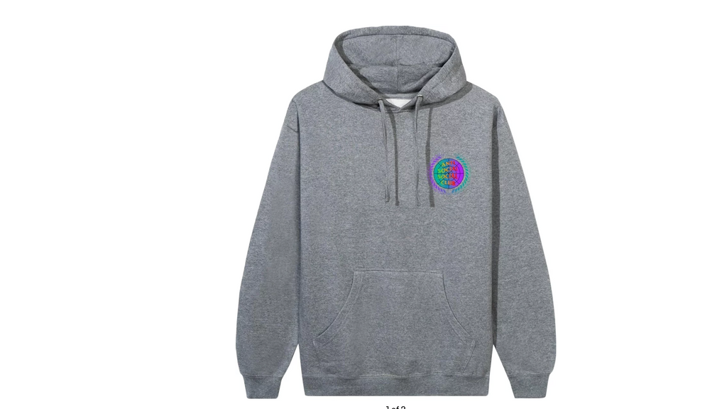 Anti Social Social Club New World Boredom Hoodie 'Gunmetal Heather' - Grey