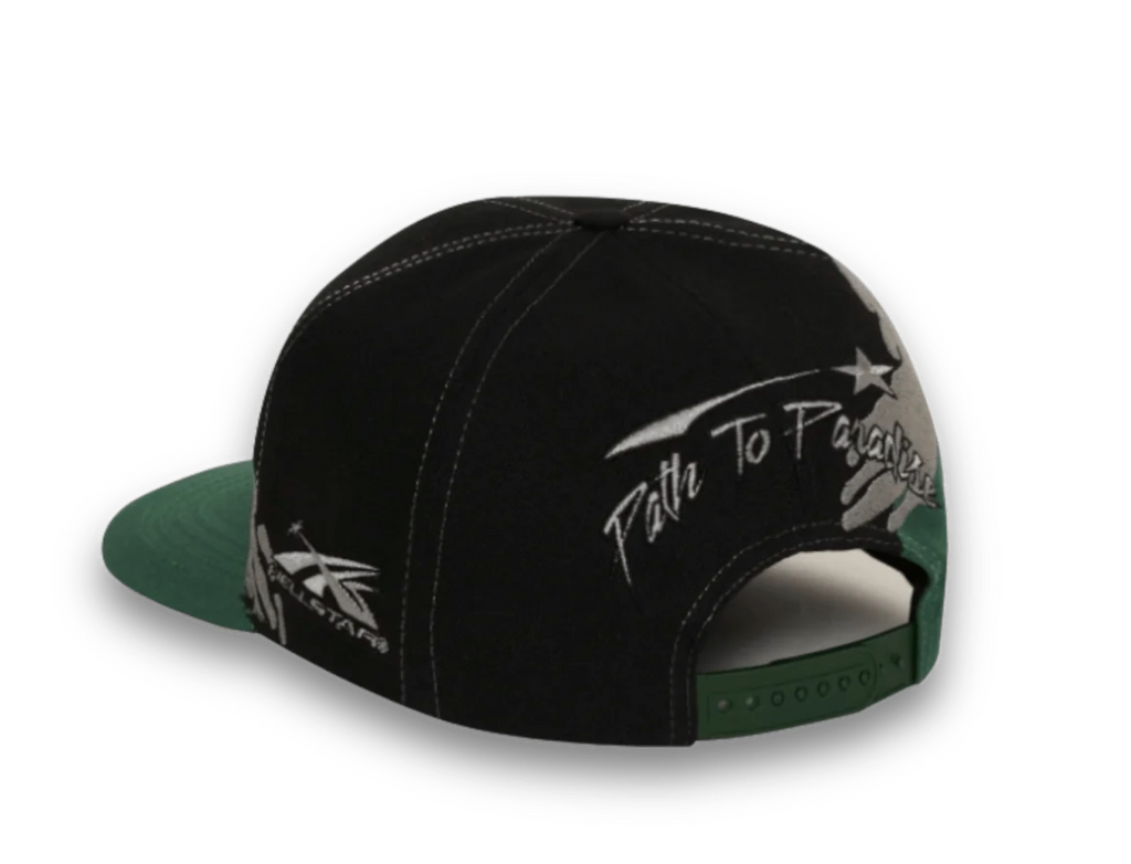 Hellstar Paintbrush Snapback Black/Silver/Green