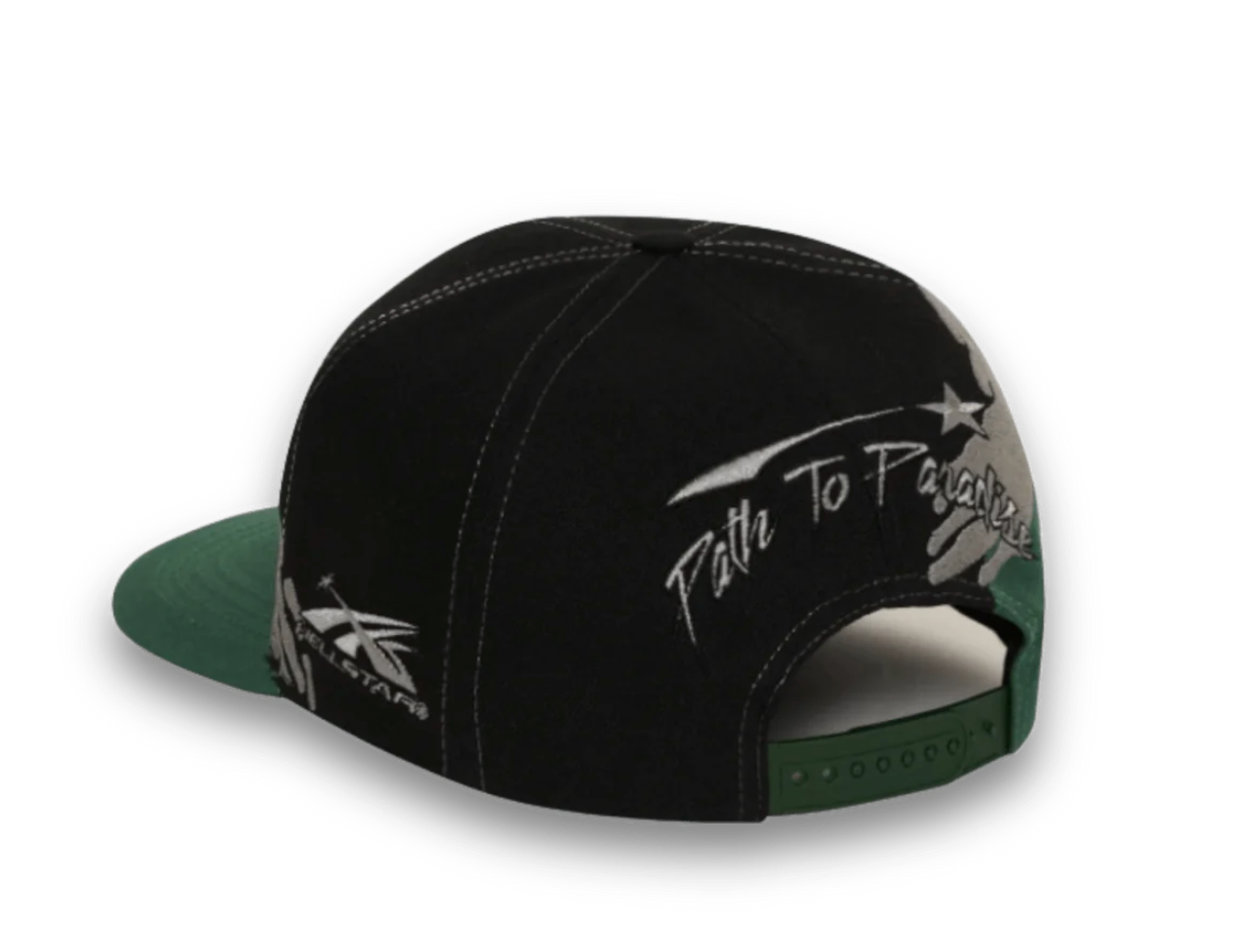 Hellstar Paintbrush Snapback Black/Silver/Green