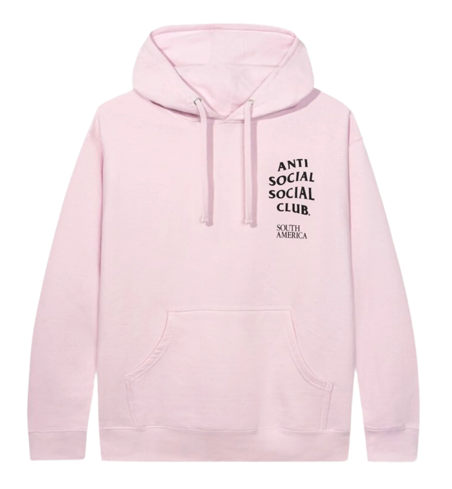 Anti Social Social Club South America Pink Hoodie