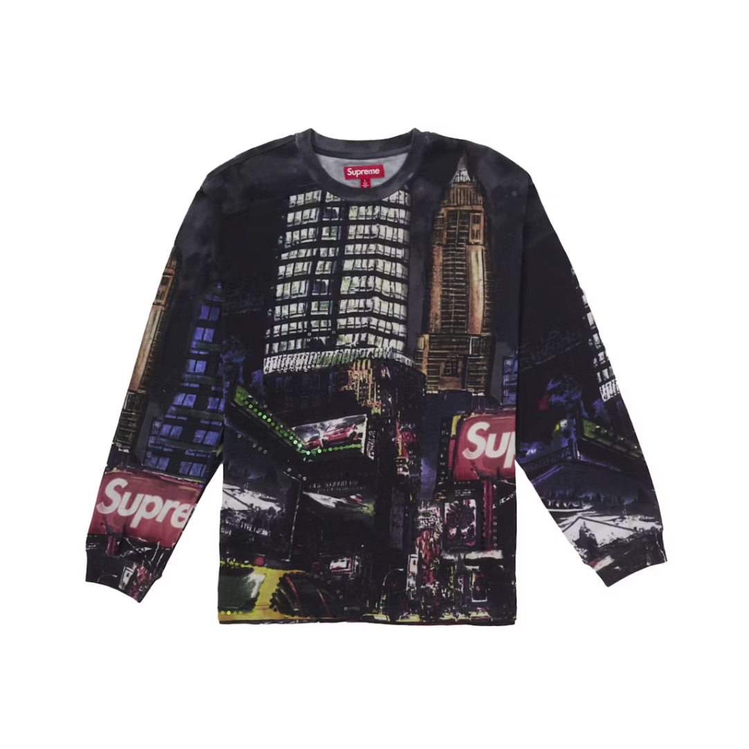 Supreme Skyline Sequin L/S Top Night