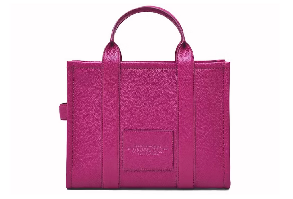 Marc Jacobs The Leather Medium Tote Lipstick Pink