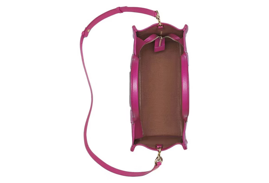 Marc Jacobs The Leather Medium Tote Lipstick Pink