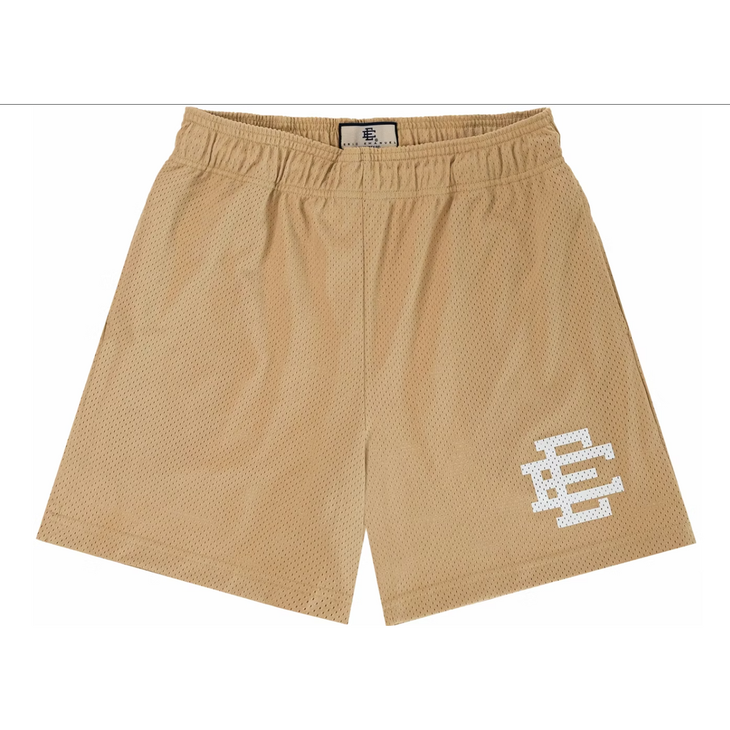 Eric Emanuel EE Core Mesh Shorts (SS24) Vegas Gold/Off White