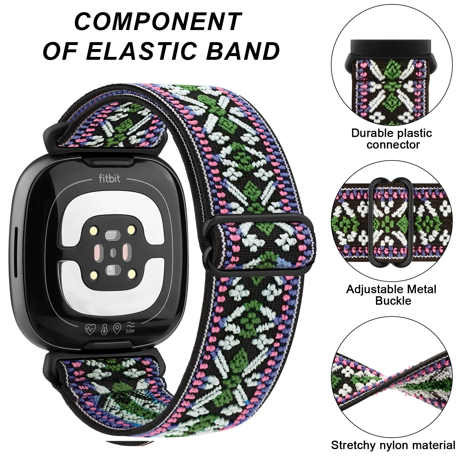 Nylon Fitbit Versa & Sense Bands