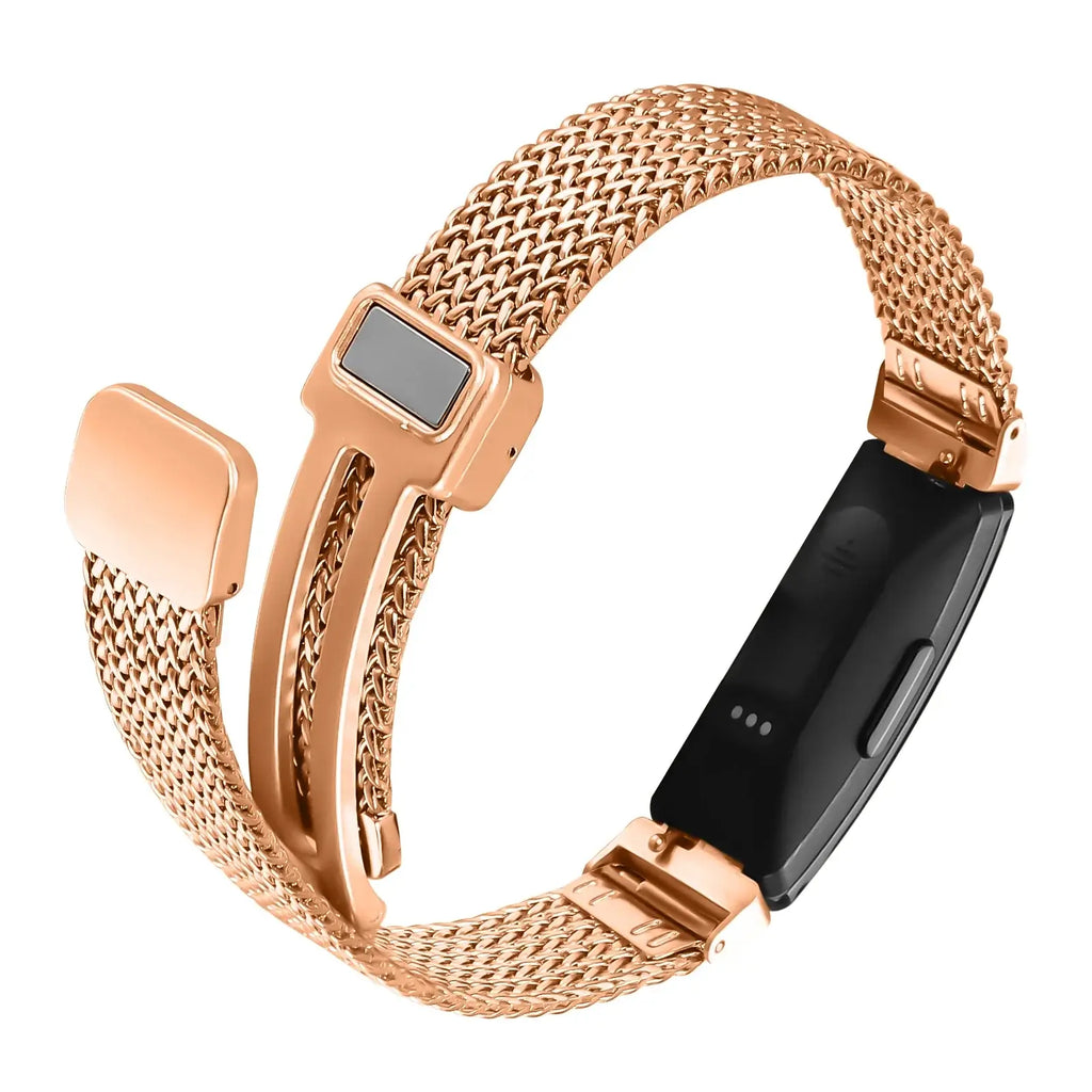 Fitbit Inspire 2, 1, HR Stainless Steel Band - Mesh Design