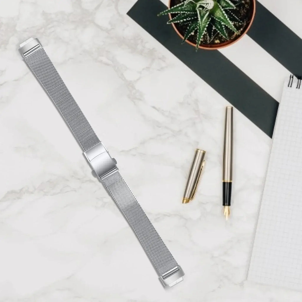 Fitbit Inspire 3 Thin Stainless Steel Band – Sleek Minimalist Metal Strap