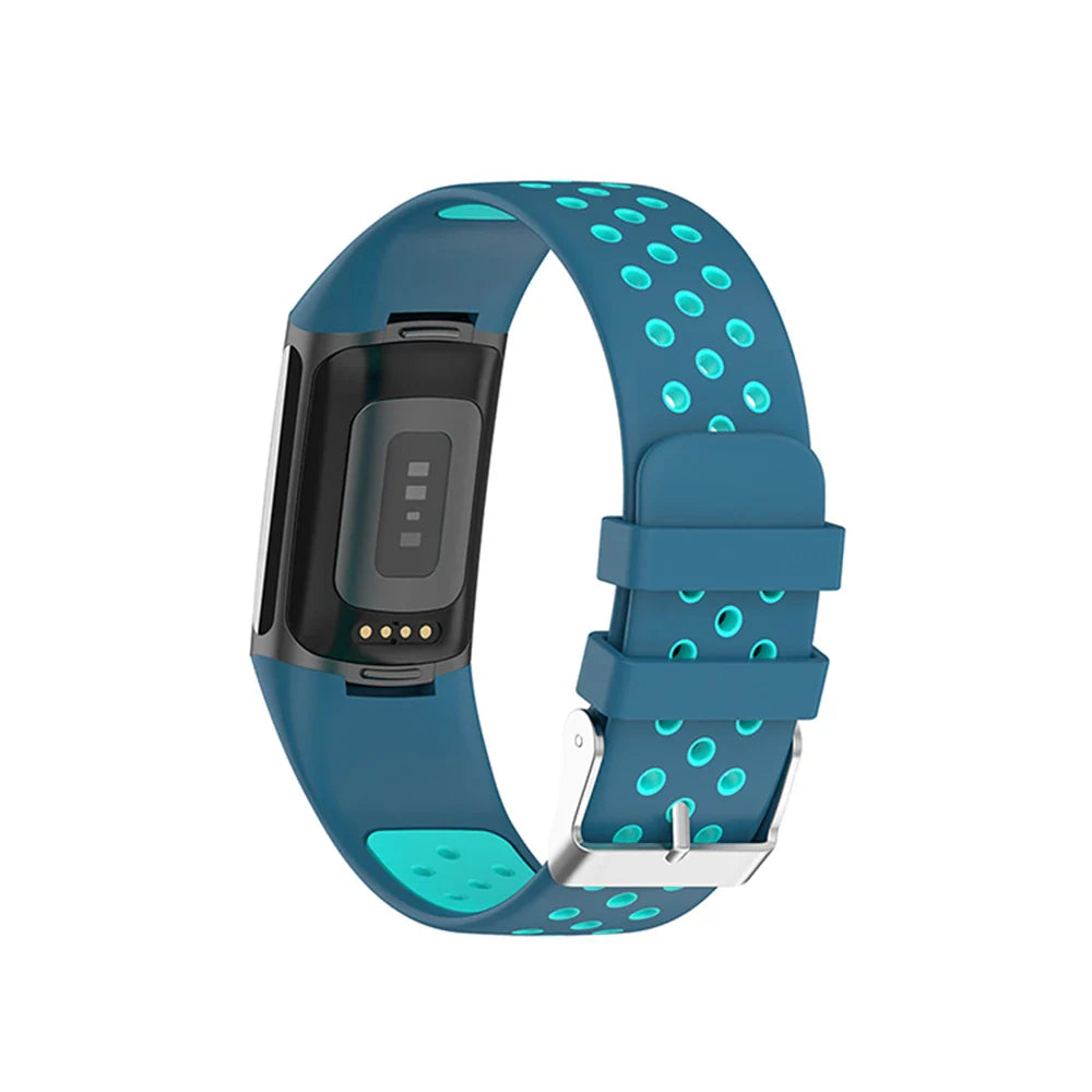 Fitbit Charge 5 6 Silicone Strap - Breathable Sport Band