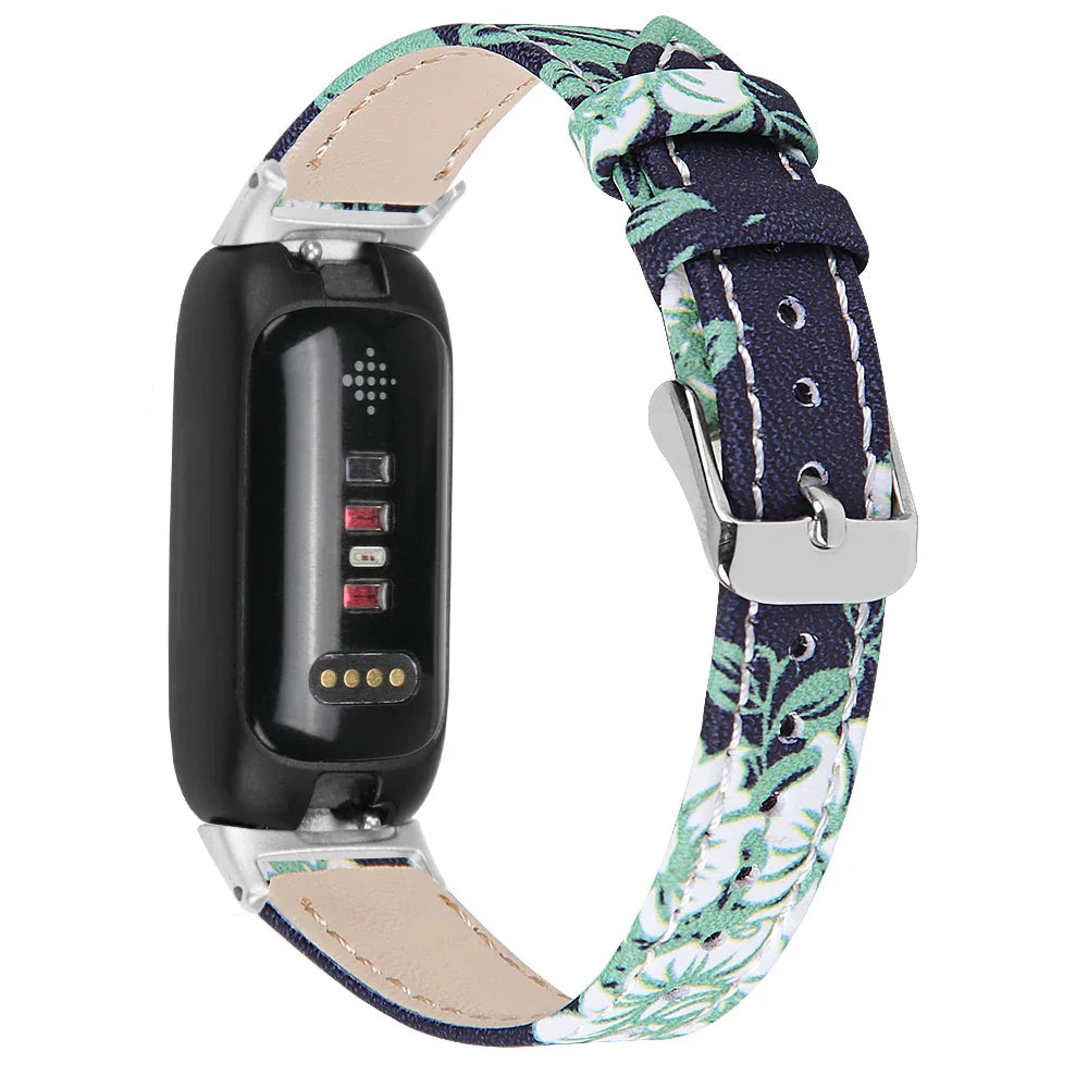 Fitbit Inspire 3 Leather Band - Stylish and Breathable Strap