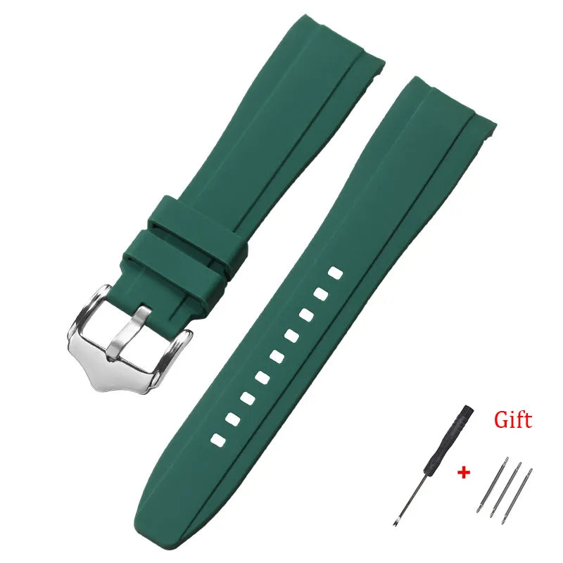 OnePlus Smartwatch Silicone Watch Band Curved End Rubber Strap Bracelet