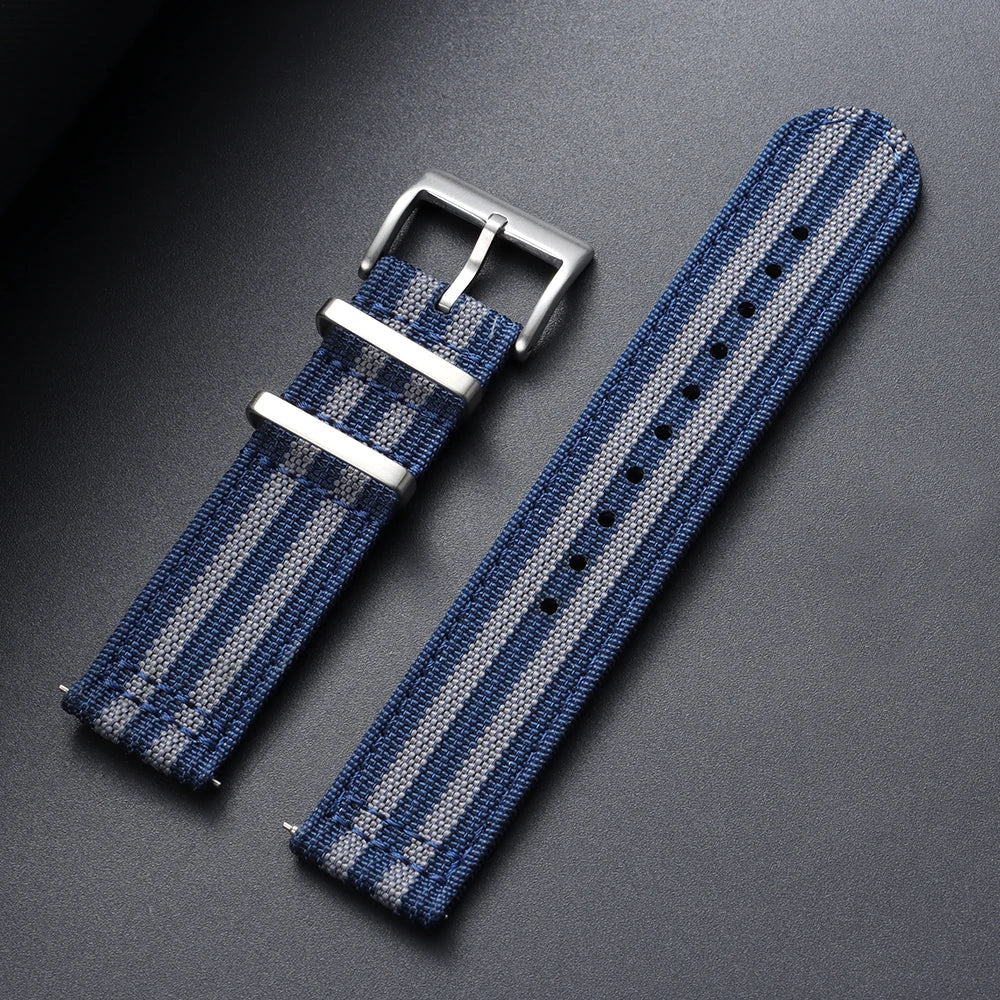 Polar Ribbed Nylon Watch Band - Quick Release Strap For Polar Watches